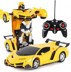 Машинка Трансформер Lamborghini Robot Car Size 1:18 Жовта З ПУЛЬТОМ