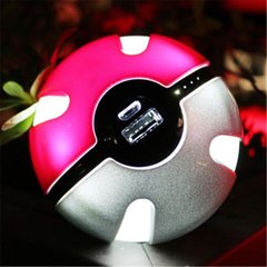 Повербанк Покебол 10000 mAh Power Bank Pokemon Go Рожевий