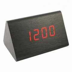 Дерев'яний світлодіодний настільний годинник 864-1 Червоне підсвічування