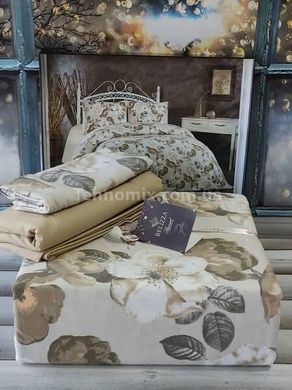 Білизна постільна Belizza Rose capuchino Фланель Полуторний розмір