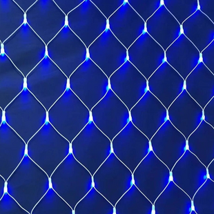 Гірлянда сітка прозорий провід 120LED 2*2м Біла