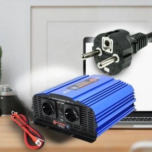 Инвертор напряжения с аппроксимированной синусоидой TommaTech MS-1200, 12V/220V, 1200w Синий