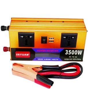 Перетворювач напруги з 12V/24V-220V 3500W з дисплеєм EYURAN EY-3500W Помаранчевий
