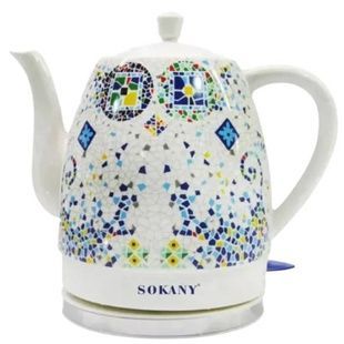 Чайник электрический керамический 1.5L Sokany SK-09008