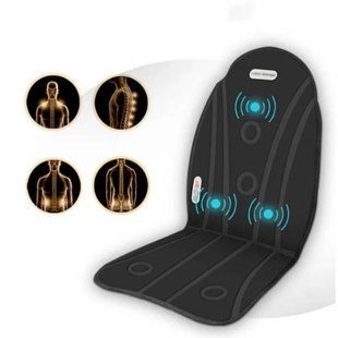 Накидка масажна з підігрівом в автомобіль 12/220V Massage JB-100D LY60 Чорна