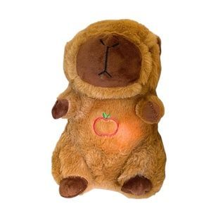 Игрушка Дышащая капибара плюшевая Коричневая