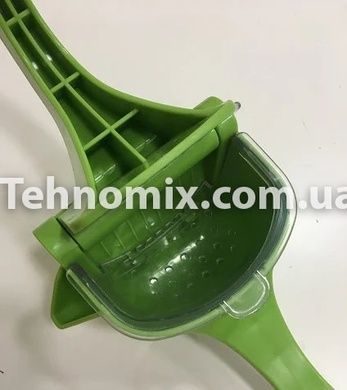 Соковыжималка ручная для фруктов с зажимом Зеленая