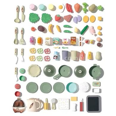 Набор игровой Кухня 92см 87 предметов с подачей воды Home Kitchen