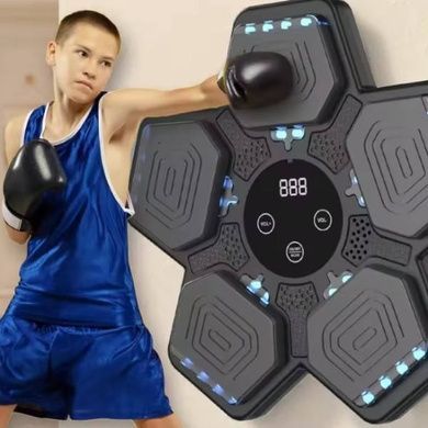 Тренажер мишень для бокса музыкальная 33х35х5см Smart Box Bluetooth Черный