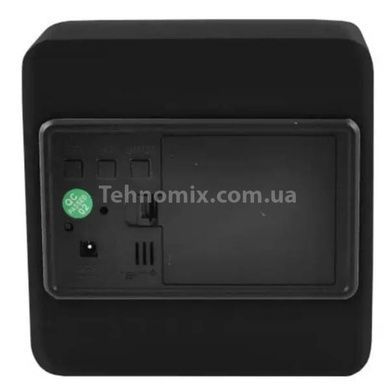 Часы сетевые белая подсветка (корпус черный) от USB VST-872-6