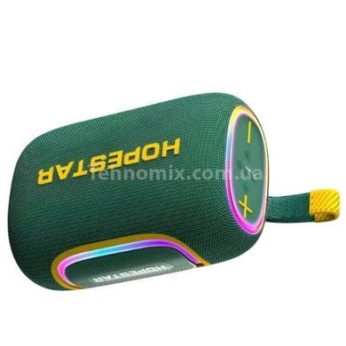 Колонка аккумуляторная беспроводная Bluetooth BT5.3 65W, 8000mAh, RGB, TWS, 6h HOPESTAR H58 Зеленая