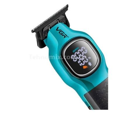 Триммер с четырьмя сменными насадками 8000RPM 1800mAh VGR V-886T GREEN Черный с зеленым