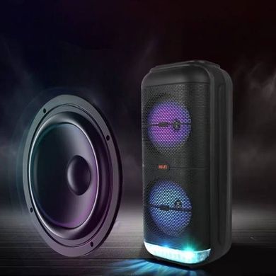 Колонка портативна акумуляторна 3000mAh SPS ZQS6227 + 1 мікрофон Чорна