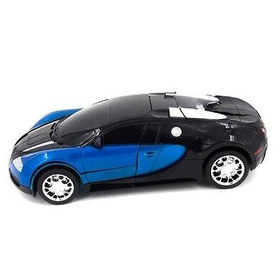 Машинка Трансформер Bugatti Robot Car Size 1:14 Синяя
