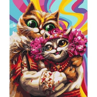 Картина по номерам Февральские котики &copy;Марианна Пащук BS53466