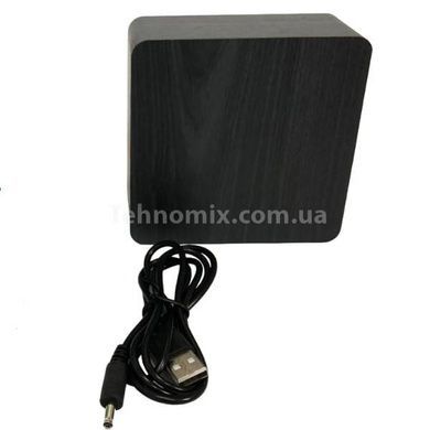 Часы сетевые белая подсветка (корпус черный) от USB VST-872-6