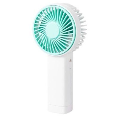 Вентилятор ручний акумуляторний Jisulife mini portable fan F2B Білий з блакитним