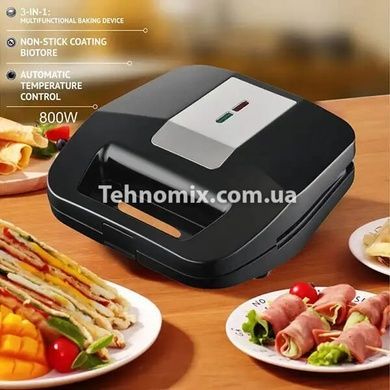 Гриль-вафельница электрическая 3в1 HAEGER HG-203 800 Вт