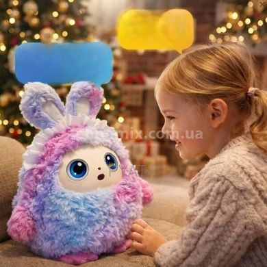 Игрушка мягкая интерактивная с искусственным интеллектом Smart AI Plush Mimi Сиреневая