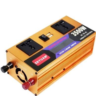 Преобразователь напряжения с 12V/24V-220V 3500W с дисплеем EYURAN EY-3500W Оранжевый