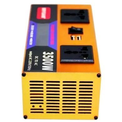Преобразователь напряжения с 12V/24V-220V 3500W с дисплеем EYURAN EY-3500W Оранжевый