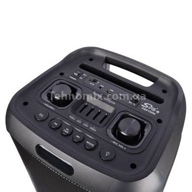 Колонка беспроводная с RGB подсветкой 50Вт Bluetooth, AUX, USB SPS ZQS10209 Черная
