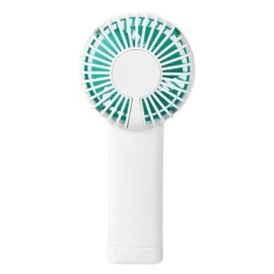 Вентилятор ручний акумуляторний Jisulife mini portable fan F2B Білий з блакитним