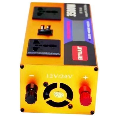 Преобразователь напряжения с 12V/24V-220V 3500W с дисплеем EYURAN EY-3500W Оранжевый