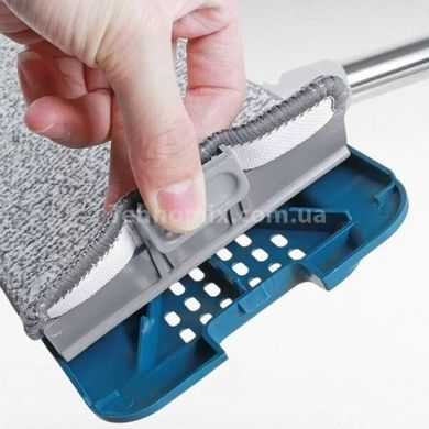 Комплект для уборки ведро 6л и швабра лентяйка MOP 502 Синий