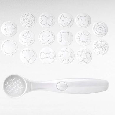 Набір трафаретів для декорування напоїв та страв MAGIC SPICE SPOON Білий