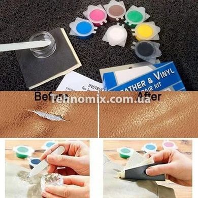 Набор для ремонта восстановление кожи Leather Vinyl Repair Kit