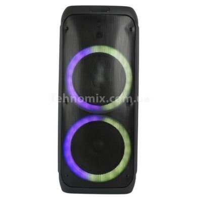 Колонка беспроводная с RGB подсветкой 50Вт Bluetooth, AUX, USB SPS ZQS10209 Черная