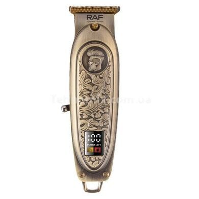 Машинка для стрижки волос со сменными насадками USB R.4037 RAF Золото