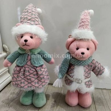 Новогодняя декоративная игрушка C 67834 "Мишка" высота 28см