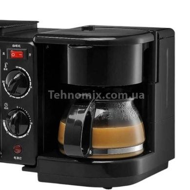 Мультипіч 3в1 кавоварка+духовка+гриль 1250 Вт Sokany SK-145 Чорна