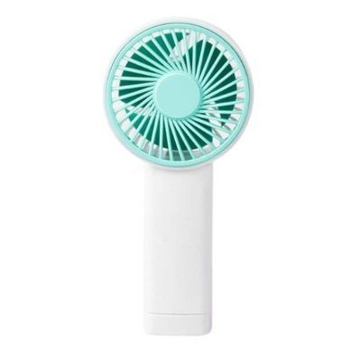 Вентилятор ручний акумуляторний Jisulife mini portable fan F2B Білий з блакитним