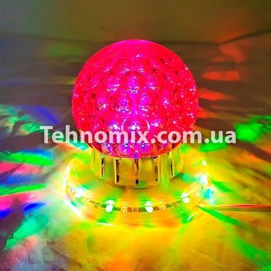 Лампа шар на подставке с вращающимися шаром RGB RD 5024 Красная
