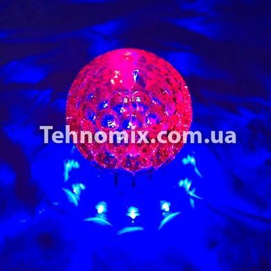 Лампа шар на подставке с вращающимися шаром RGB RD 5024 Красная