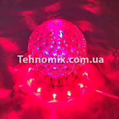 Лампа шар на подставке с вращающимися шаром RGB RD 5024 Красная