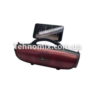 Портативная Bluetooth колонка KMS-E83 с подставкой для телефона Красная