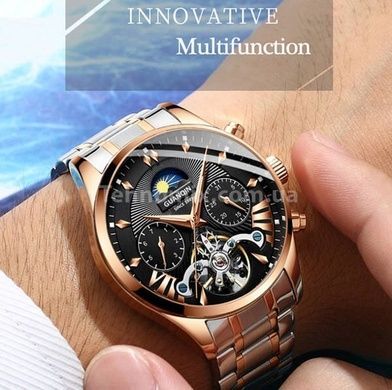 Годинник чоловічий Guanquin Prestige Gold у фірм. коробочці