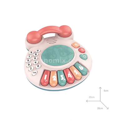 Игрушка телефон Жабка пианино с песнями Piano Telephone Drum