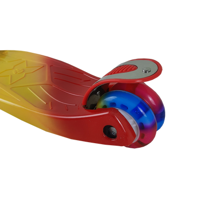 Самокат детский Best Scooter 0072Е, колёса PU светятся Красно-желто-черный