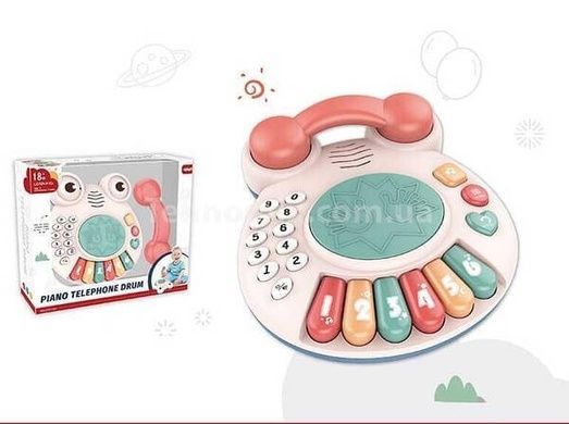 Игрушка телефон Жабка пианино с песнями Piano Telephone Drum