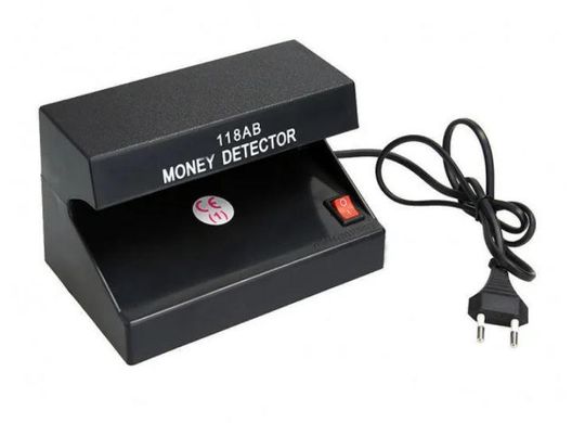 Ультрафиолетовый детектор валют настольный Money Detector AD-118-AB Черный