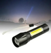 Ручной аккумуляторный фонарик с боковым диодом Power style MX-829-COB 12см