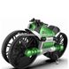 Квадрокоптер-трансформер дрон-мотоцикл 2 в 1 на радиоуправлении Зеленый