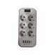 Мережевий фільтр з USB (6&times;220В+4&times;USB+1&times;Type-C) D6L 3 метри Білий