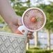 Міні-вентилятор ручний акумуляторний з підставкою Fruit Series Білий з червоним