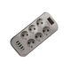 Мережевий фільтр з USB (6&times;220В+4&times;USB+1&times;Type-C) D6L 3 метри Білий